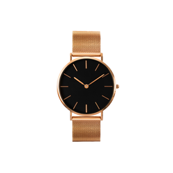 Men's Gold Watch with Gold Metal Straps