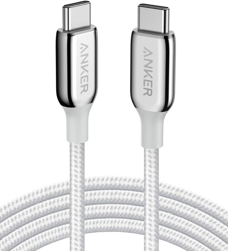 Anker 6ft USB-C to USB-C Cable, Certified 60W Fast Charging Support, Silver