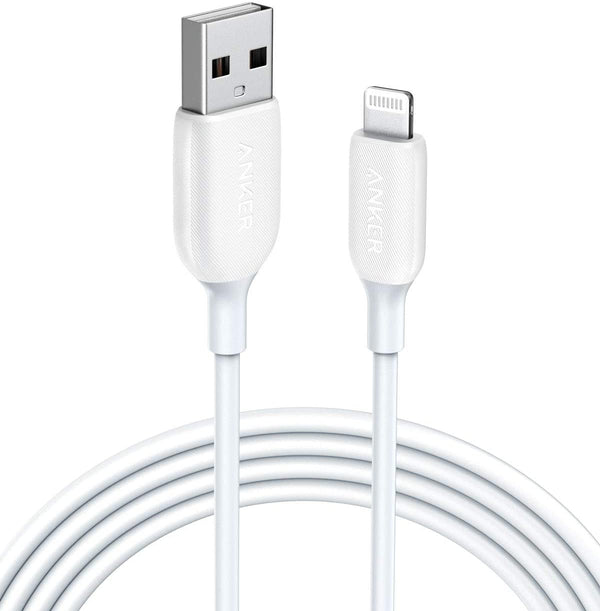 Anker 6ft USB-A to Lightning Port Cable, Supports Fast Charging, White