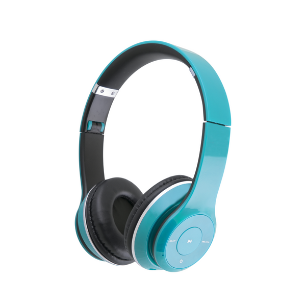 Blue Wireless On-ear Bluetooth Headphones