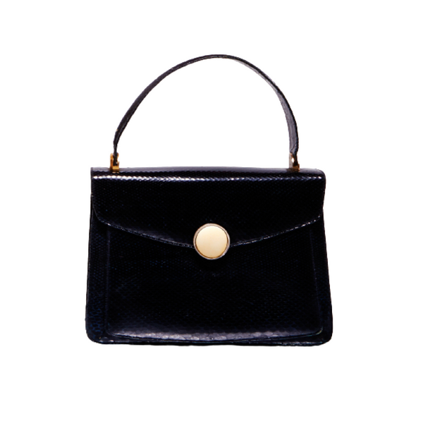 Black Leather Women's Handbag