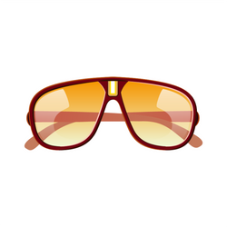 Yellow Tinted Brown Sunglasses