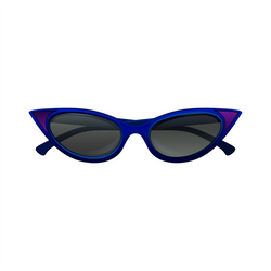 Navy Blue Cat Eye Sunglasses