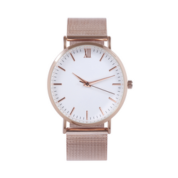 Women's Rose Gold Watch with Metal Straps