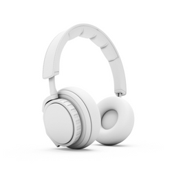 White Wireless On-ear Bluetooth Headphones