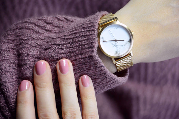 Women's Gold Watch with Gold Metal Straps