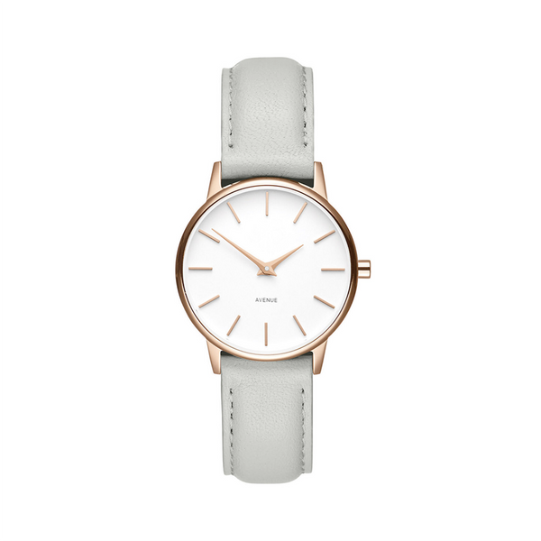 White & Gold Minimal Women's Watch