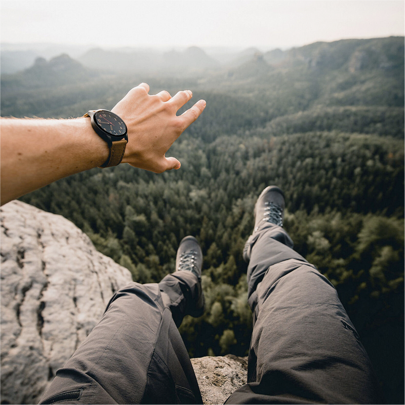 Rugged Outdoor Black Dial Men's Watch