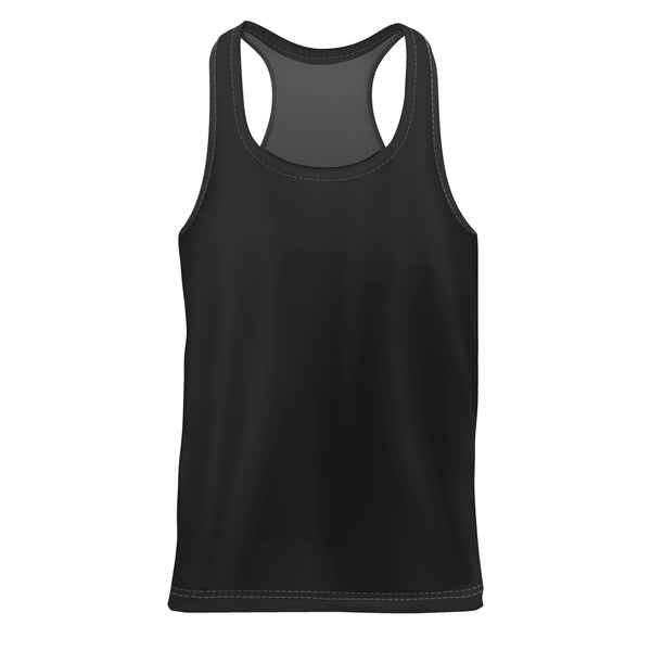 Racer Back Black Muscle Tee